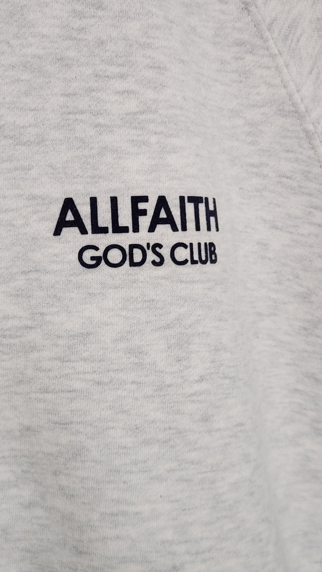 Unisex ALLFAITH Oatmeal Fleece Track Jacket