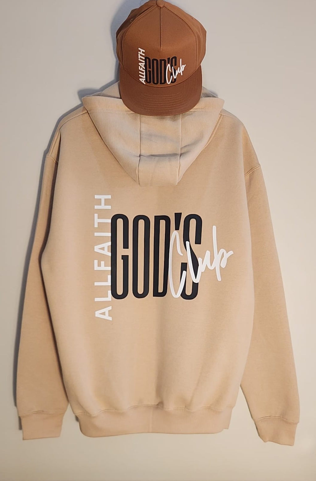 Beige Unisex Fleece ALLFAITH Hoodie