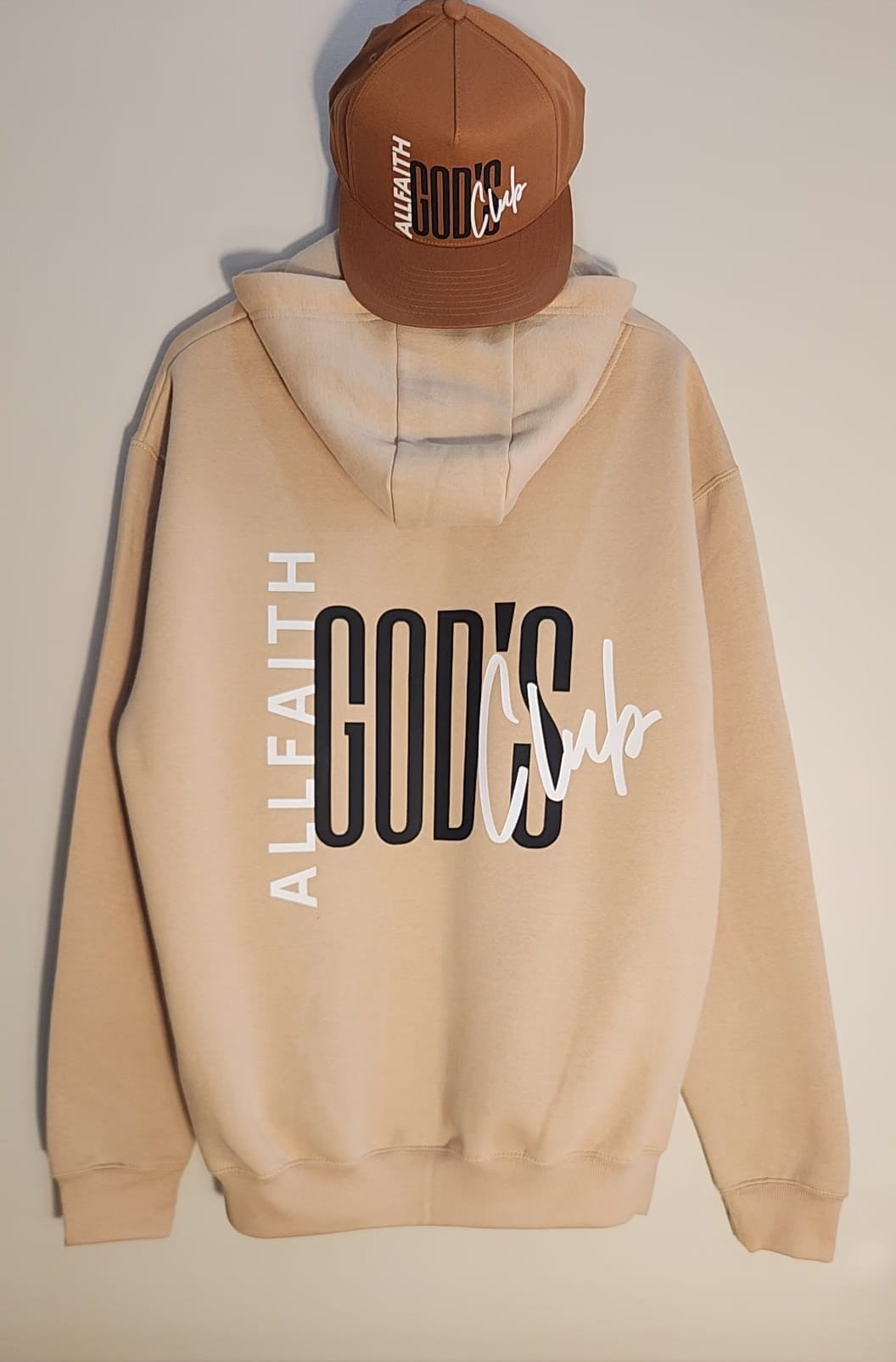 Beige Unisex Fleece ALLFAITH Hoodie