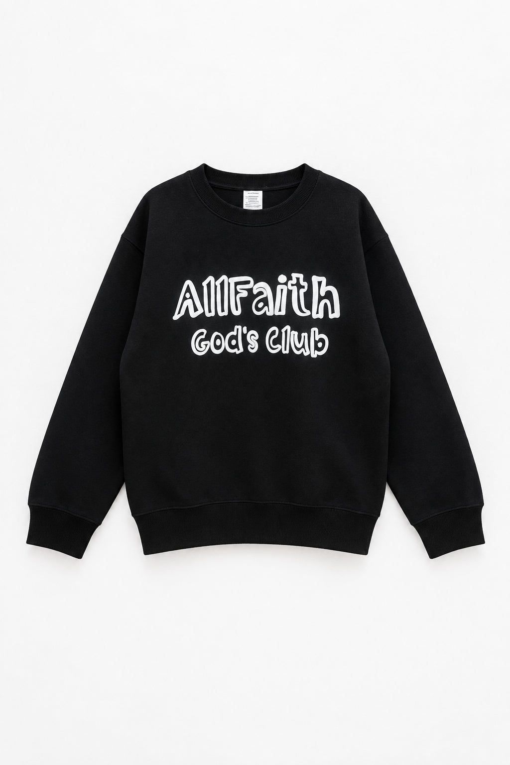 Kids Black Puff ALLFAITH Sweatshirt