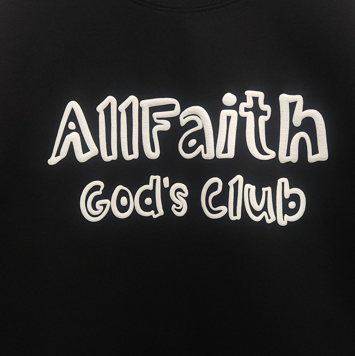 Kids Black Puff ALLFAITH Sweatshirt