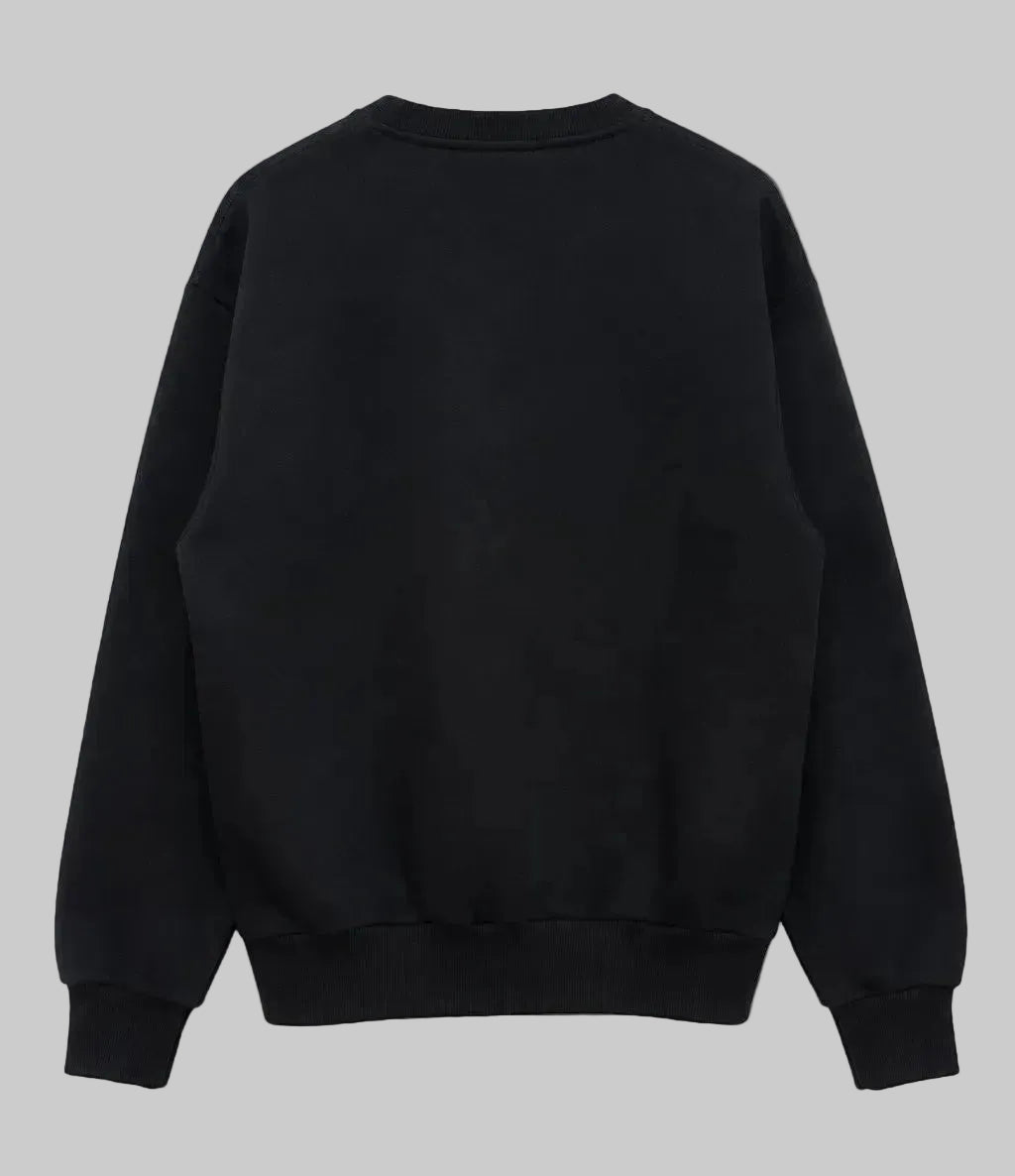 Unisex Black Boxy Fit ALLFAITH Crewneck