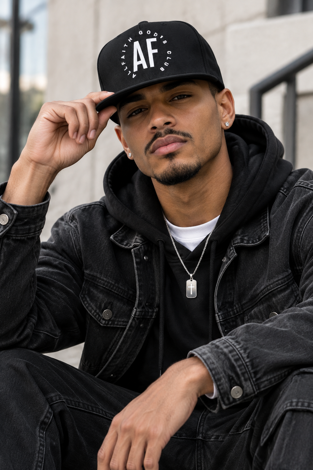 BLACK ALLFAITH (AF) CAP