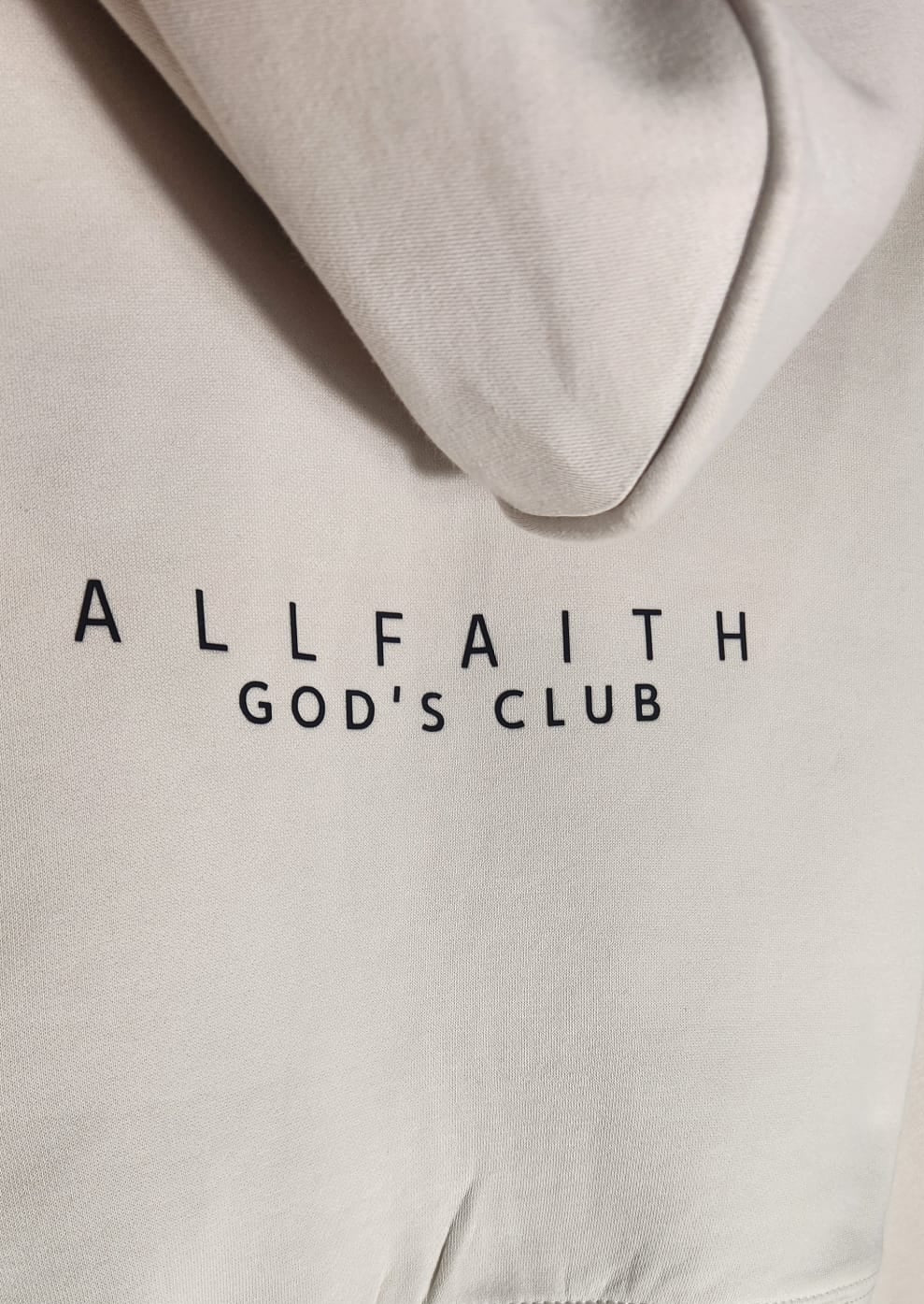 WOMEN'S CROPPED ZIP UP HOODIE