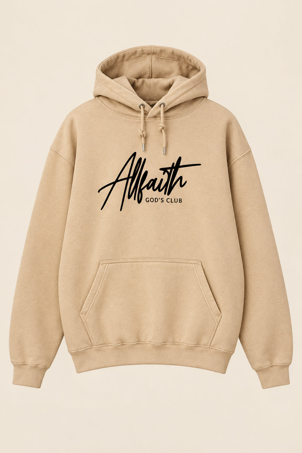 Unisex Beige ALLFAITH Hoodie