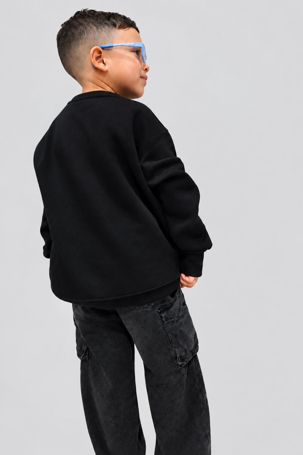 Kids Black Puff ALLFAITH Sweatshirt