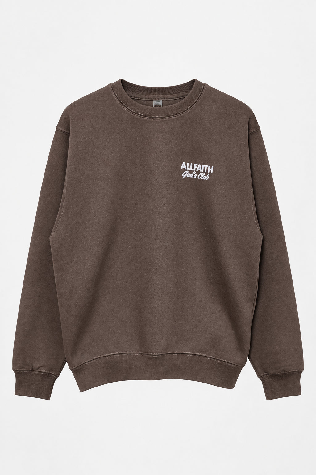 Unisex ALLFAITH BROWN SWEATSHIRT