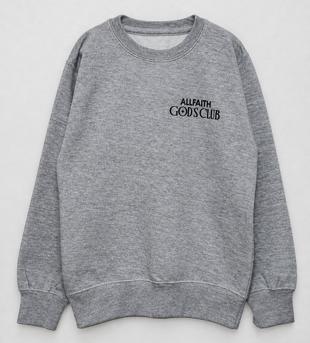 Kids Unisex Heather Gray ALLFAITH Sweatshirt