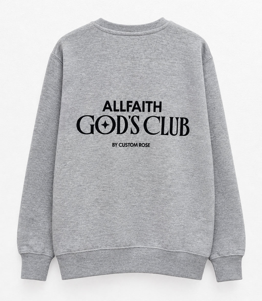 Kids Unisex Heather Gray ALLFAITH Sweatshirt