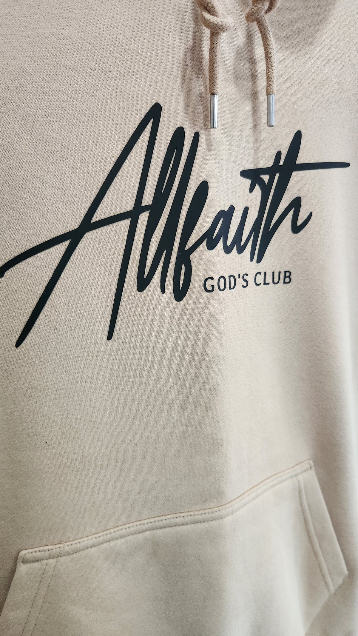 Unisex Beige ALLFAITH Hoodie
