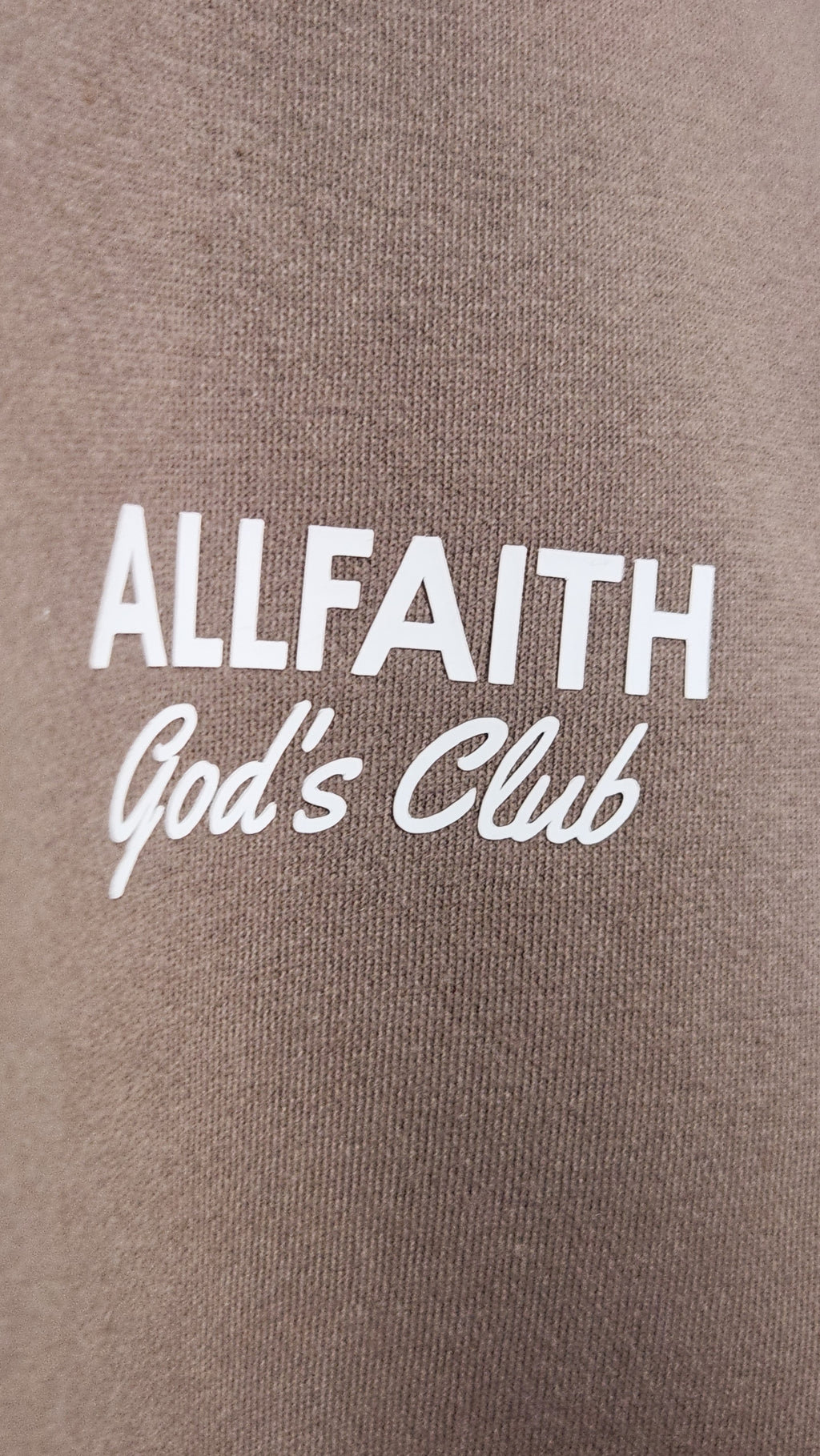 Unisex ALLFAITH BROWN SWEATSHIRT